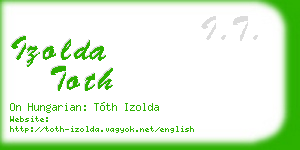 izolda toth business card